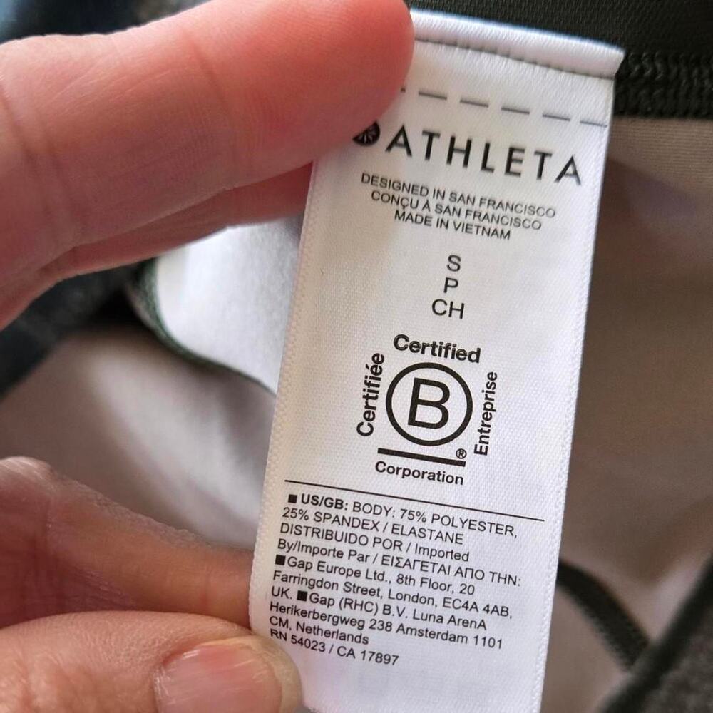 Athleta green Salutation Jacket camo full zip jacket athletic running small - Picture 6 of 8